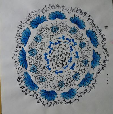 Garden - Ink on paper 30x30 cm