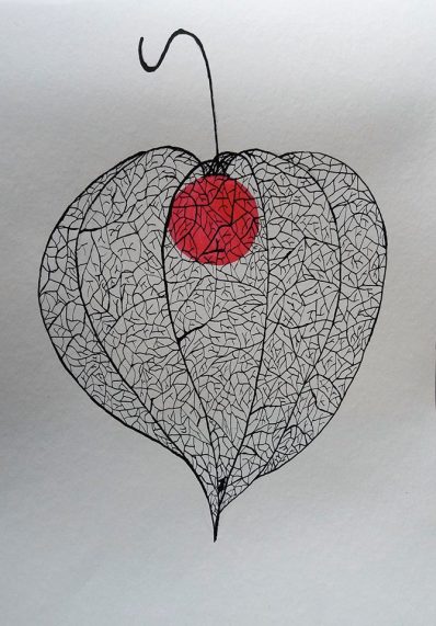 Autumn beauty 1, Ink on paper 30x40cm
